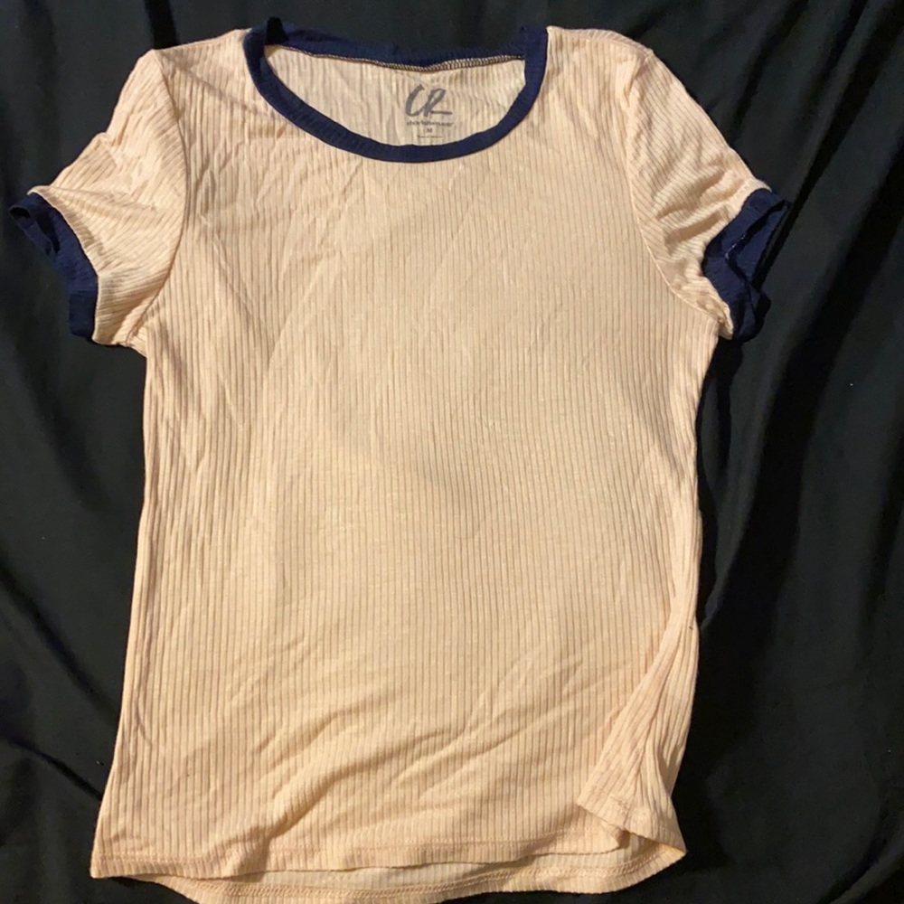 Peach short tee shirt